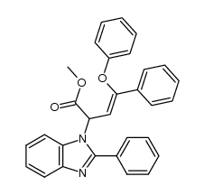 2-[1-(2-phenylbenzimidazolyl)]-4-phenoxy-4-phenyl-3-butenoate Structure
