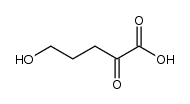 5-hydroxy-2-oxo-pentanoic acid Structure
