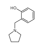 2-((pyrrolidin-1-yl)methyl)phenol结构式