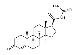 N-(aminocarbonyl)-3-oxoandrost-4-ene-17β-carboxamide Structure