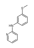 (3-methylsulfanyl-phenyl)-pyridin-2-yl-amine Structure