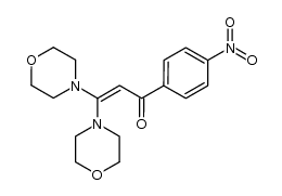 3,3-dimorpholino-1-(4-nitrophenyl)prop-2-en-1-one结构式