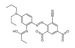 2'-(2-cyano-4,6-dinitrophenylazo)-5'-(N,N-dipropylamino)propionanilide structure