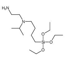 N'-propan-2-yl-N'-(4-triethoxysilylbutyl)ethane-1,2-diamine结构式