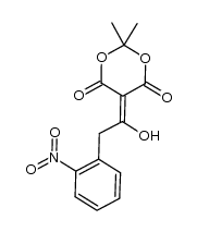 5-(1-hydroxy-2-(2-nitrophenyl)ethylidene)-2,2-dimethyl-1,3-dioxane-4,6-dione Structure