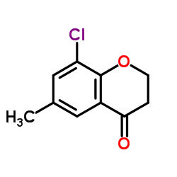 8-Chloro-6-methyl-2,3-dihydro-4H-chromen-4-one Structure