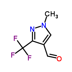 4-FORMYL-3-(TRIFLUOROMETHYL)-1-METHYL-1H-PYRAZOLE structure