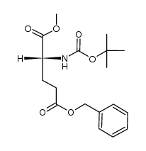 N-Boc-D-Glu α-methyl ester结构式