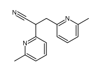 2,3-bis(6-methylpyridin-2-yl)propanenitrile结构式