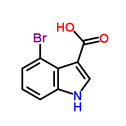 4-Bromo-1H-indole-3-carboxylic acid Structure