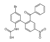[2-(2-benzoyl-4-nitrophenyl)-4-bromophenyl]carbamothioic S-acid Structure