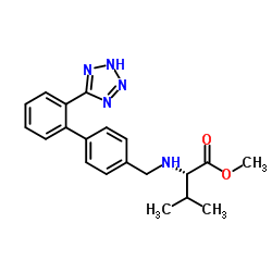(S)-methyl 2-((2'-(2H-tetrazol-5-yl)biphenyl-4-yl)methylamino)-3-methylbutanoate Structure