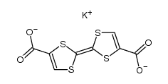 dipotassium tetrathiafulvalene-2,6(7)-dicarboxylate结构式