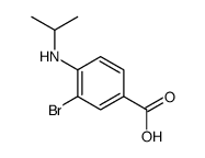 3-bromo-4-(propan-2-ylamino)benzoic acid Structure