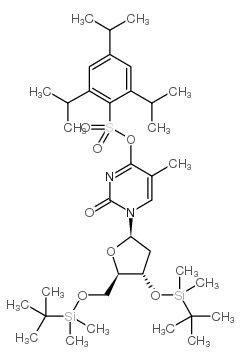 3',5'-bis-o-(t-butyldimethylsilyl)-o4-(2,4,6-triisopropyl-phenylsulfonyl)thymidine picture