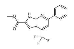 methyl 6-phenyl-4-(trifluoromethyl)-1H-pyrrolo[2,3-b]pyridine-2-carboxylate picture