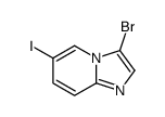 3-溴-6-碘咪唑并[1,2-a]吡啶结构式