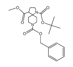 8-benzyl1-tert-butyl4-methyl1,8-diazaspiro[4.5]decane-1,4,8-tricarboxylate结构式