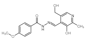 pyridoxal 4-methoxybenzoyl hydrazone结构式