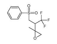 2-[3-(benzenesulfonyl)-1,1,1-trifluoropropan-2-yl]-2-methyloxirane Structure
