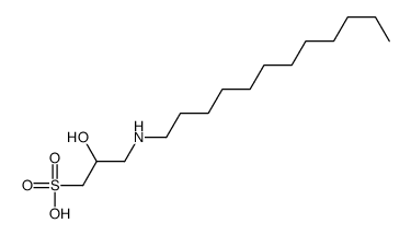 3-(dodecylamino)-2-hydroxypropane-1-sulfonic acid结构式