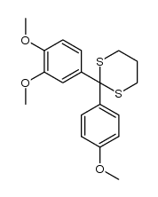 2-(3,4-dimethoxyphenyl)-2-(4-methoxyphenyl)-1,3-dithiane结构式