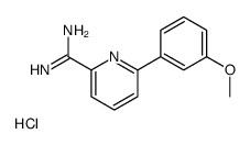 6-(3-methoxyphenyl)pyridine-2-carboximidamide,hydrochloride Structure