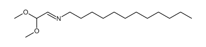 1-Dodecanamine, N-(2,2-dimethoxyethylidene)-结构式