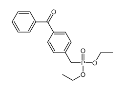 [4-(diethoxyphosphorylmethyl)phenyl]-phenylmethanone Structure
