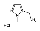 1-Methyl-1H-pyrazole-5-methanamine hydrochloride Structure