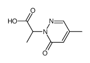 2-[4-methyl-6-oxopyridazin-1(6H)-yl]propanoic acid结构式