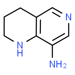 1,2,3,4-Tetrahydro-1,6-naphthyridin-8-amine结构式