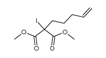 dimethyl 2-iodo-2-(pent-4-en-1-yl)malonate结构式