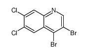 3,4-dibromo-6,7-dichloroquinoline结构式