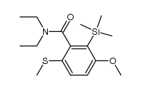 N,N-diethyl-2-methylsulfanyl-5-methoxy-6-trimethylsilylbenzamide Structure