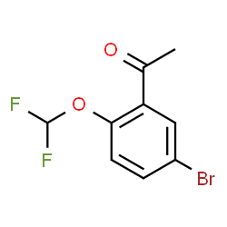 1-[5-bromo-2-(difluoromethoxy)phenyl]ethan-1-one Structure