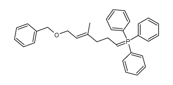 (E)-(6-(benzyloxy)-4-methylhex-4-en-1-ylidene)triphenylphosphorane结构式