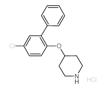 5-Chloro[1,1'-biphenyl]-2-yl 4-piperidinyl ether hydrochloride Structure