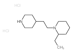 2-Ethyl-1-[2-(4-piperidinyl)ethyl]piperidine dihydrochloride结构式