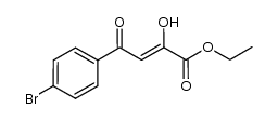 2-hydroxy-4-oxo-4-p-bromophenylbut-2-enoic acid ethyl ester Structure