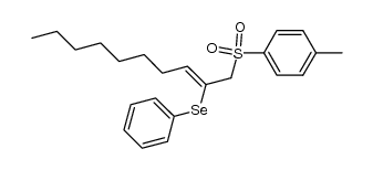 (Z)-phenyl(1-tosyldec-2-en-2-yl)selane Structure