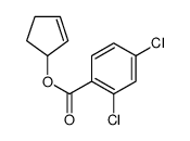 cyclopent-2-en-1-yl 2,4-dichlorobenzoate结构式
