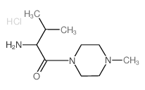 2-Amino-3-methyl-1-(4-methyl-1-piperazinyl)-1-butanone hydrochloride Structure