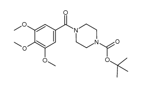 tert-butyl 4-(3,4,5-trimethoxybenzoyl)-1-piperazinecarboxylate Structure