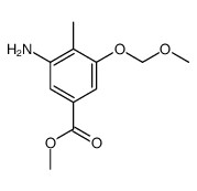 methyl 3-amino-5-(methoxymethoxy)-4-methylbenzoate结构式