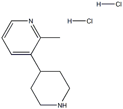 2-Methyl-3-(piperidin-4-yl)pyridine dihydrochloride Structure