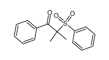 2-methyl-1-phenyl-2-(phenylsulfonyl)propan-1-one Structure