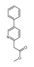 methyl (5-phenylpyridin-2-yl)acetate Structure