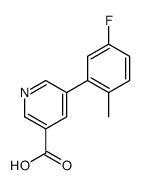 5-(5-fluoro-2-methylphenyl)pyridine-3-carboxylic acid结构式
