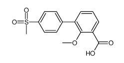 2-methoxy-3-(4-methylsulfonylphenyl)benzoic acid Structure